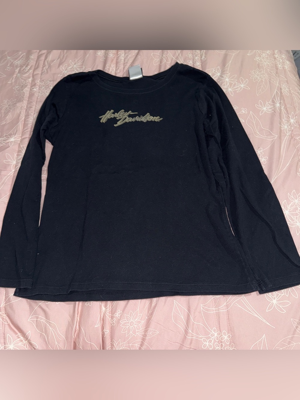 Harley-Davidson women's Black Long-Sleeve Logo Tee